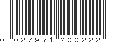 UPC 027971200222