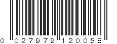 UPC 027979120058