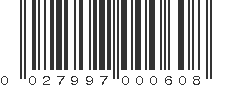 UPC 027997000608