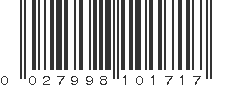 UPC 027998101717