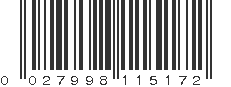 UPC 027998115172