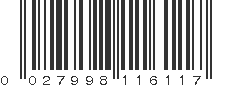 UPC 027998116117