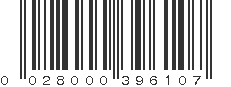 UPC 028000396107