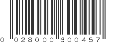 UPC 028000600457