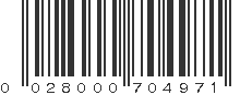 UPC 028000704971