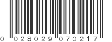 UPC 028029070217