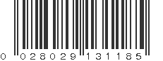 UPC 028029131185