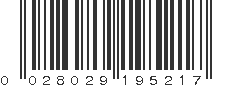 UPC 028029195217