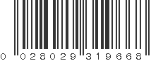 UPC 028029319668