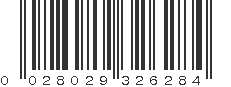 UPC 028029326284