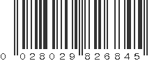 UPC 028029826845