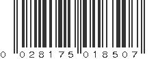 UPC 028175018507