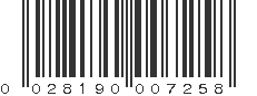 UPC 028190007258