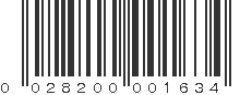 UPC 028200001634