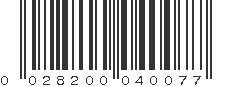 UPC 028200040077