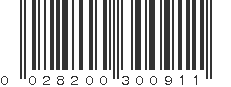 UPC 028200300911