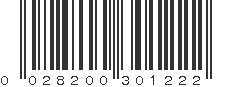 UPC 028200301222