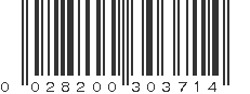 UPC 028200303714