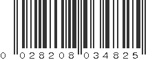 UPC 028208034825