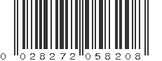 UPC 028272058208