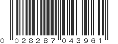 UPC 028287043961