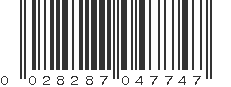 UPC 028287047747
