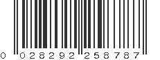 UPC 028292258787