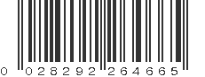 UPC 028292264665