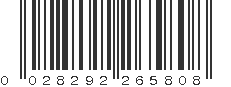 UPC 028292265808