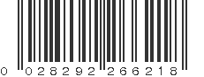 UPC 028292266218