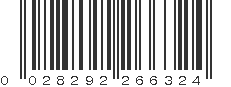 UPC 028292266324