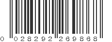 UPC 028292269868