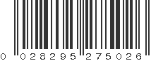 UPC 028295275026