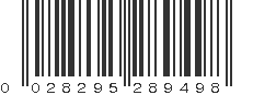 UPC 028295289498