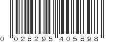 UPC 028295405898