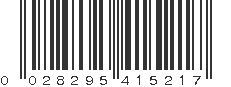 UPC 028295415217