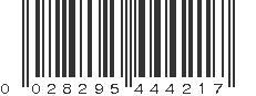 UPC 028295444217