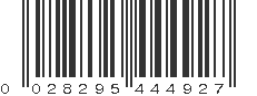 UPC 028295444927