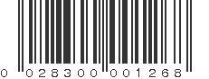 UPC 028300001268