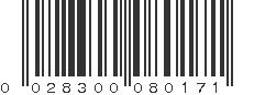 UPC 028300080171