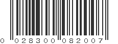 UPC 028300082007