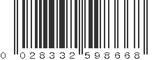 UPC 028332598668