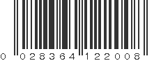 UPC 028364122008