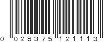 UPC 028375121113