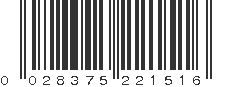 UPC 028375221516