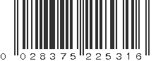 UPC 028375225316