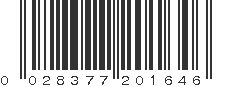 UPC 028377201646