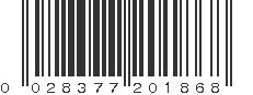 UPC 028377201868