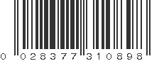 UPC 028377310898