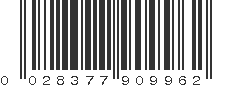 UPC 028377909962